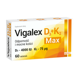 Vigalex D3 + K2 Max, 60 tabletek