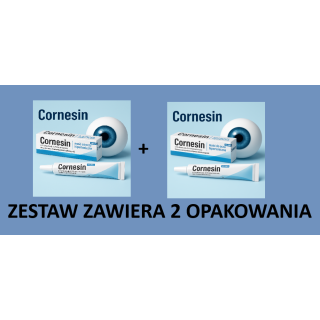 2x Cornesin, maść do oczu hipertoniczna, 5g DATA WAŻNOŚCI; 31.10.2025R